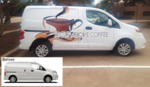 Commercial Van Wrap Before & After